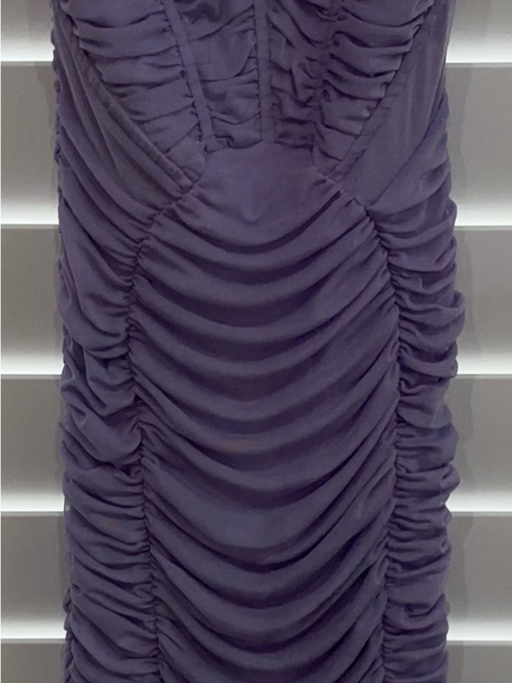 Fashion Nova Lilac Ruched Bodycon Dress